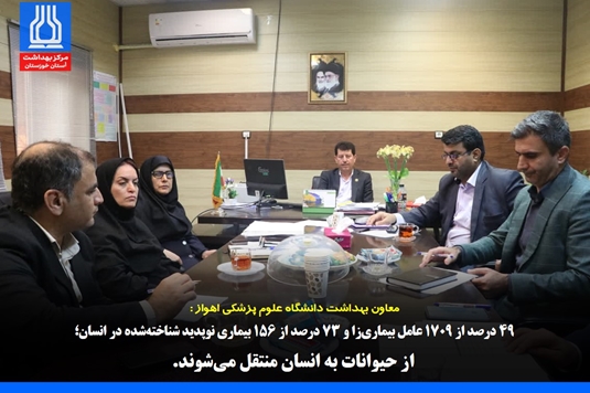 ۴۹ درصد از ۱۷۰۹ عامل بیماری‌زا و ۷۳ درصد از ۱۵۶ بیماری نوپدید شناخته‌شده در انسان؛ از حیوانات به انسان منتقل می‌شوند.